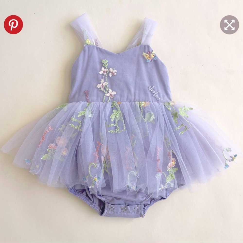 Arabella and Rose Sugar Plum Romper